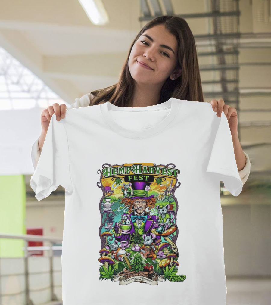 Hemp Harvest Fest 2026 Lebanon Valley Fairgrounds Tea Party T-Shirt