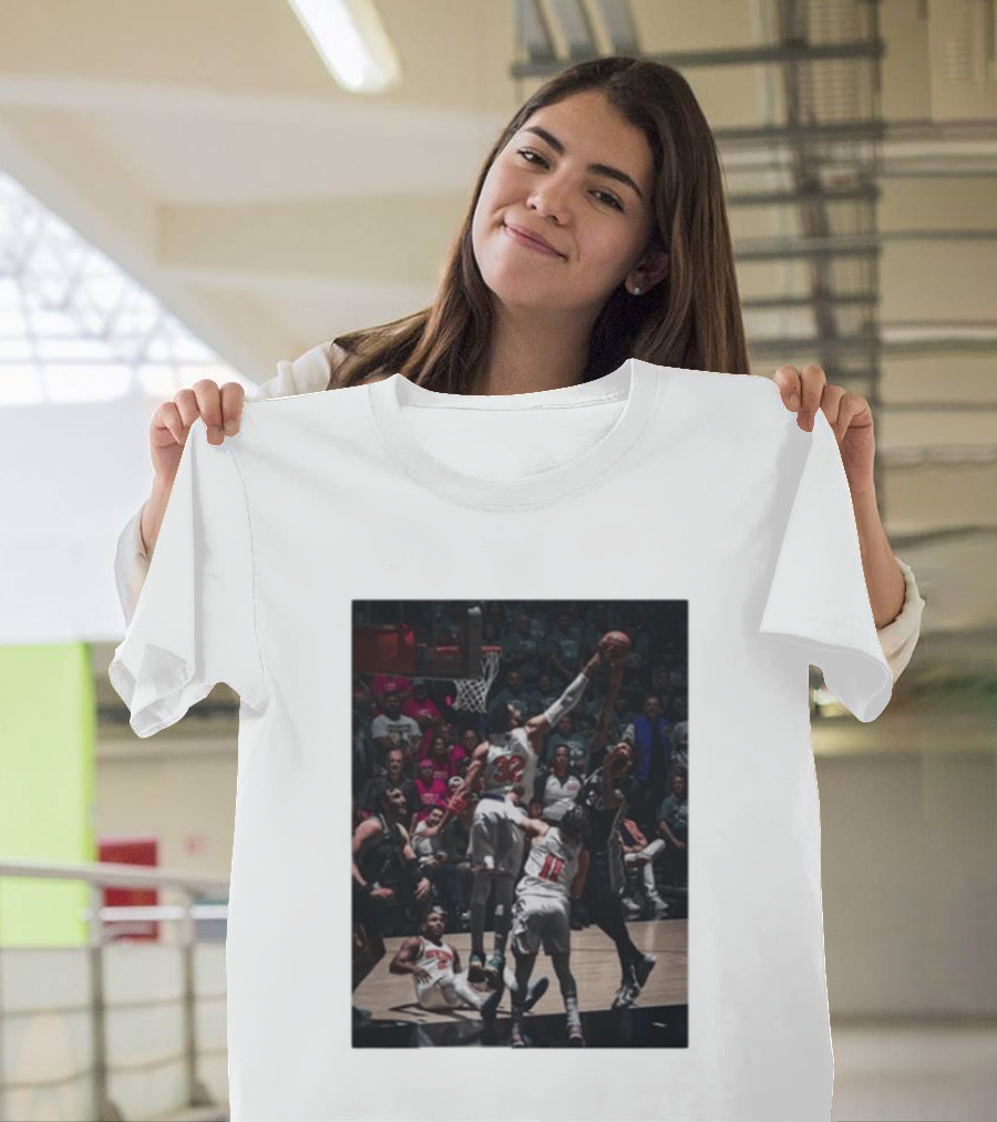 Big Kat Big Time Block Houston Rockets San Antonio Spurs NBA Showdown T-Shirt
