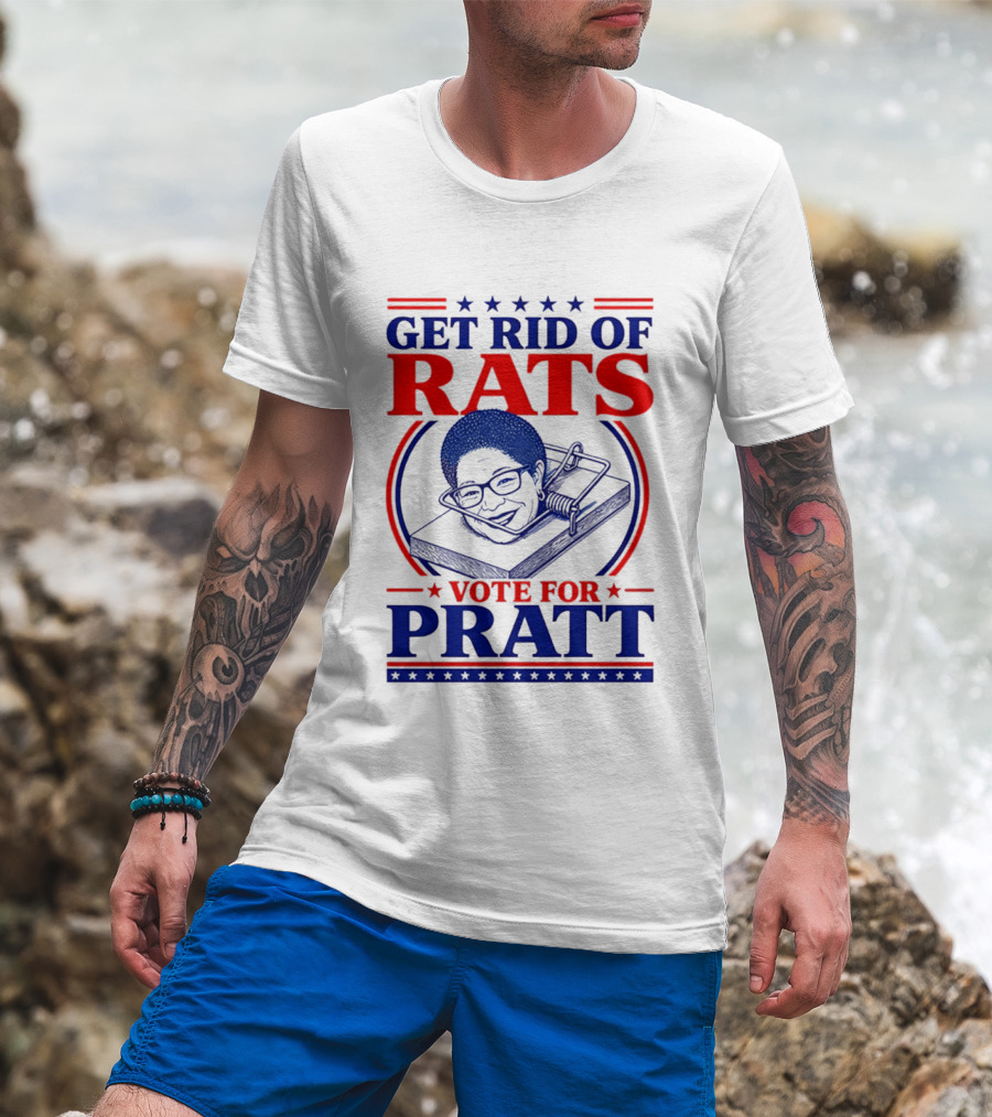 Get Rid Of Rats Vote For Pratt Political Campaign Humor T-Shirt