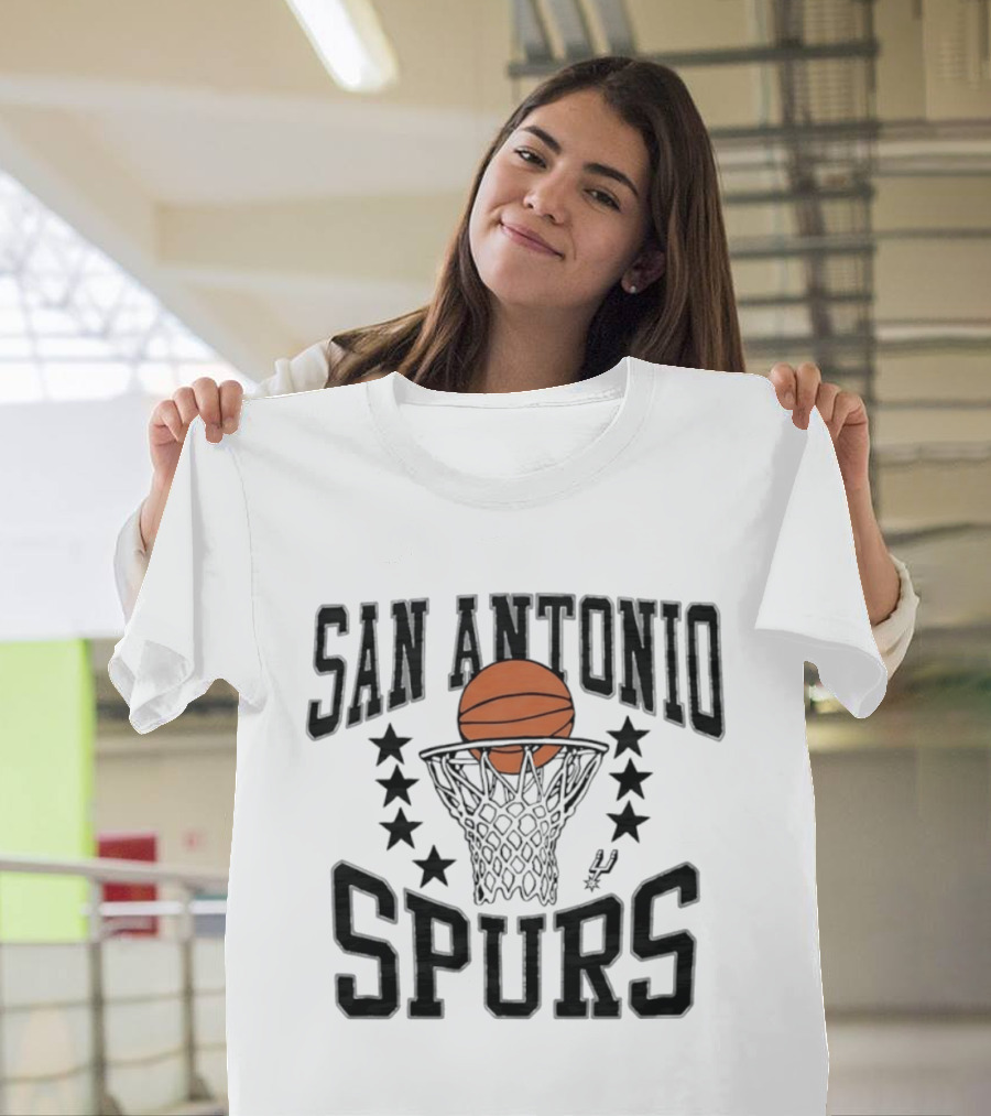 San Antonio Spurs Basketball Stars Nothin' But Net T-Shirt