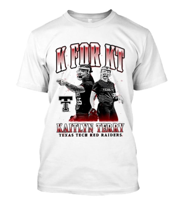 K For KT Kaitlyn Terry Texas Tech Red Raiders T-Shirt
