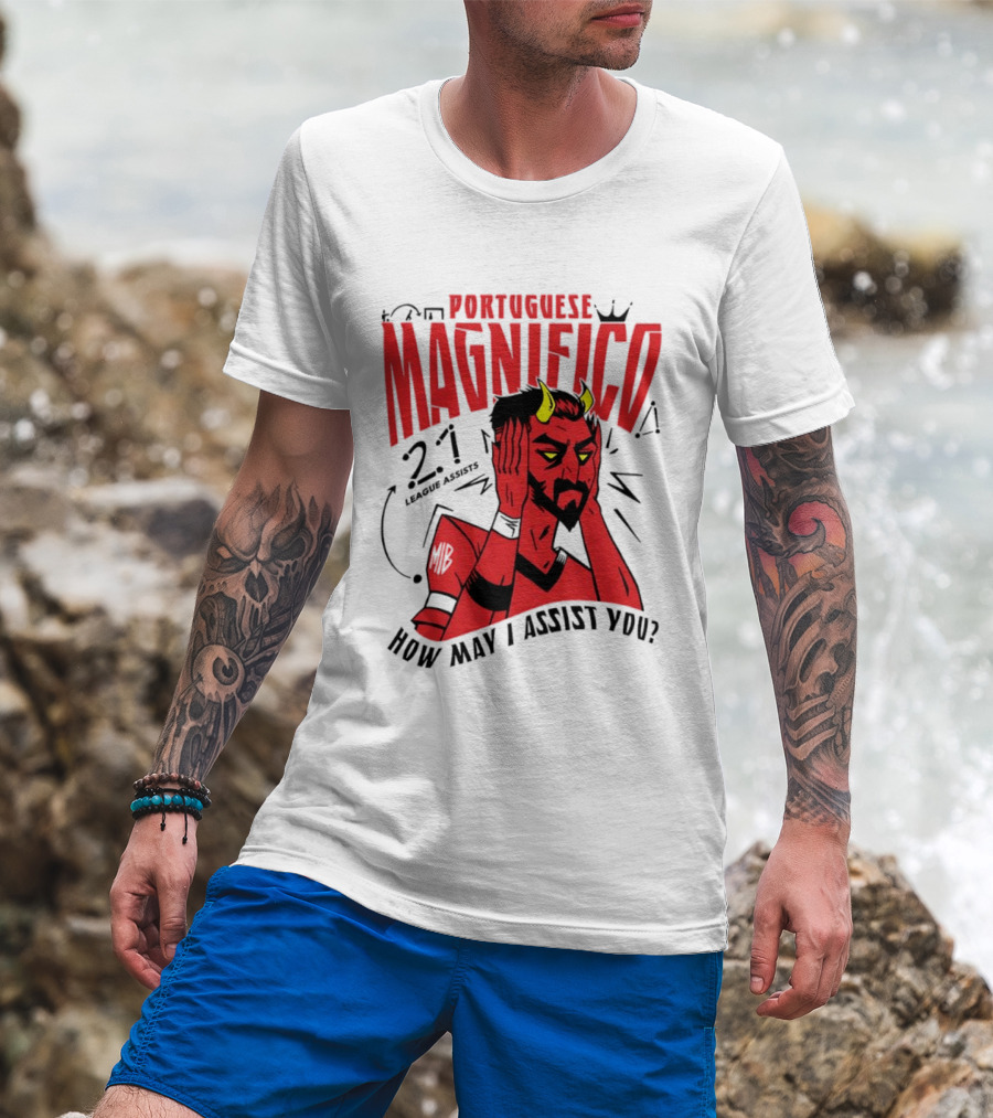 Portuguese Magnifico 21 Goals How May I Assist You Devil T-Shirt
