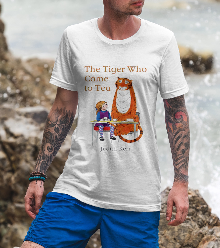 The Tiger Who Came To Tea Book Judith Kerr T-Shirt