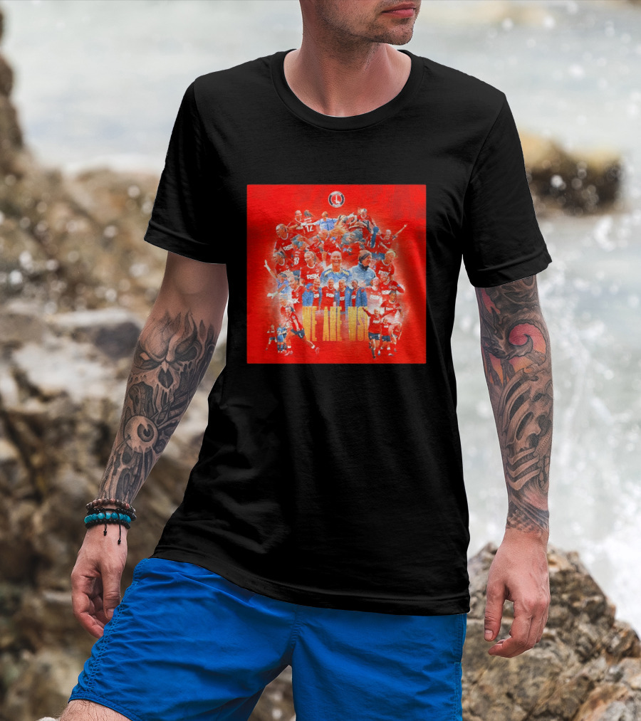 Charlton Athletic Women We Are WSL Team Celebration Montage T-Shirt