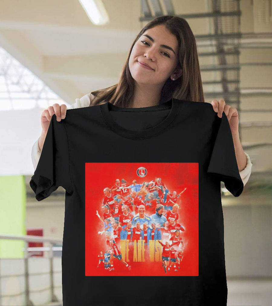 Charlton Athletic Women We Are WSL Team Celebration Montage T-Shirt