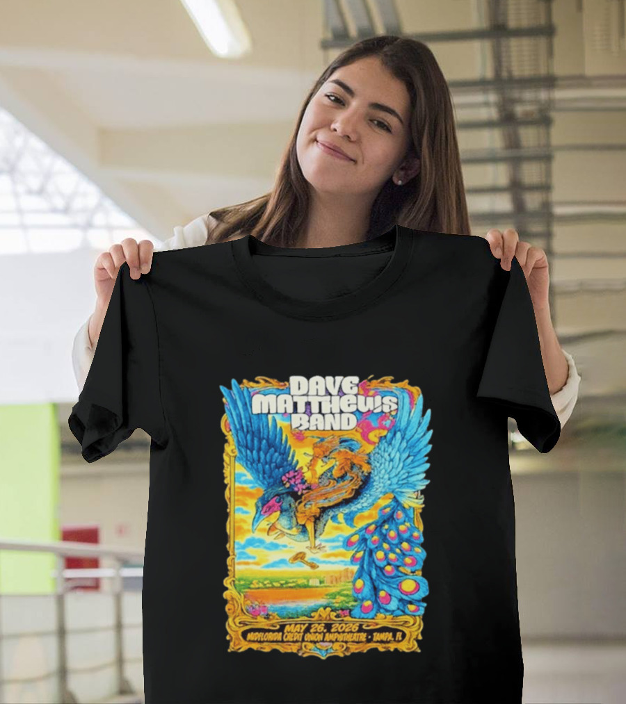 Dave Matthews Band May 26 2026 MidFlorida Credit Union Amphitheatre Tampa FL T-Shirt