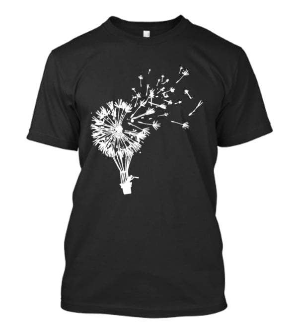 Flower Power Dandelion Fly Away Freedom Nature T-Shirt