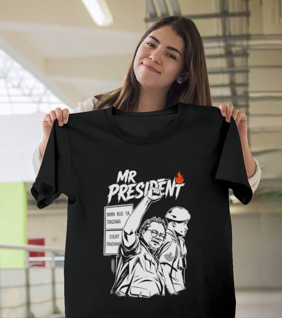 Mr President Mama Kuu Ya Tanzania Court Flame T-Shirt