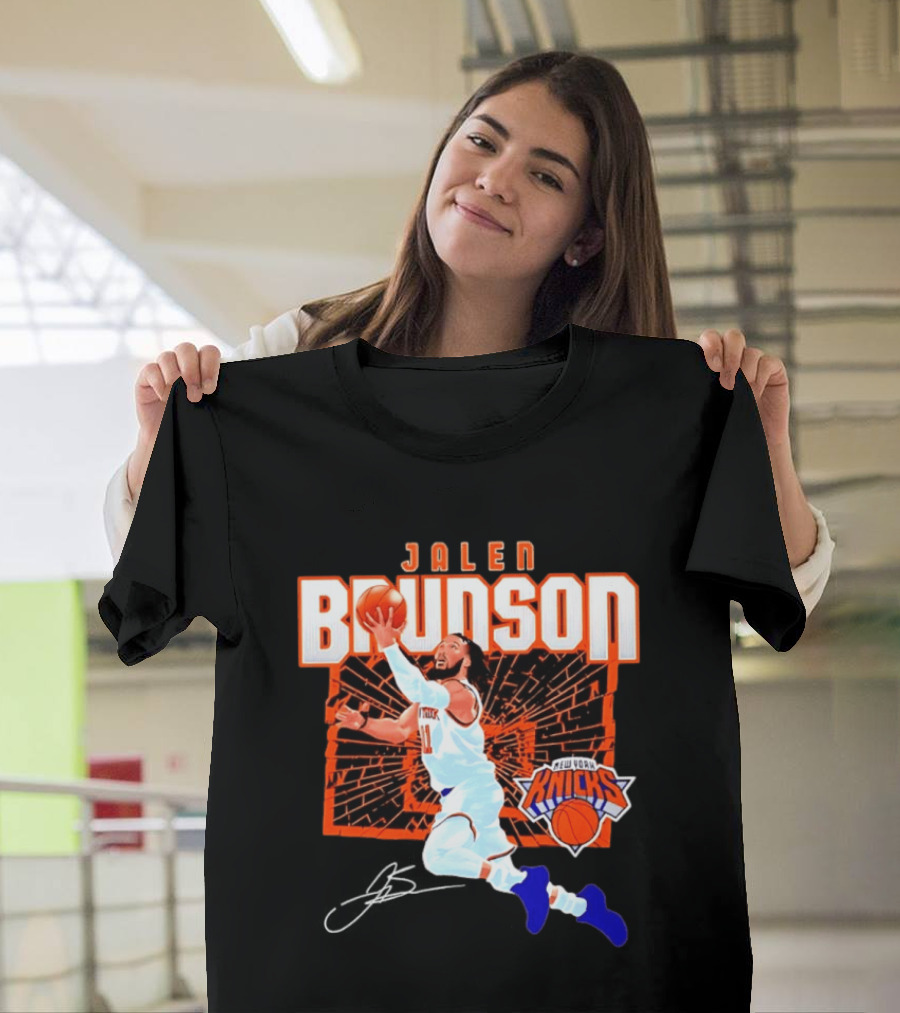 Jalen Brunson New York Knicks Breaking Barriers 2026 Season Explosion T-Shirt