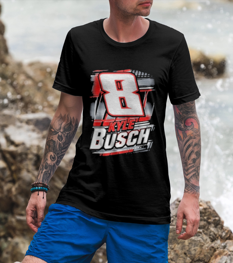 Kyle Busch Number 8 Racing NASCAR Fan T-Shirt