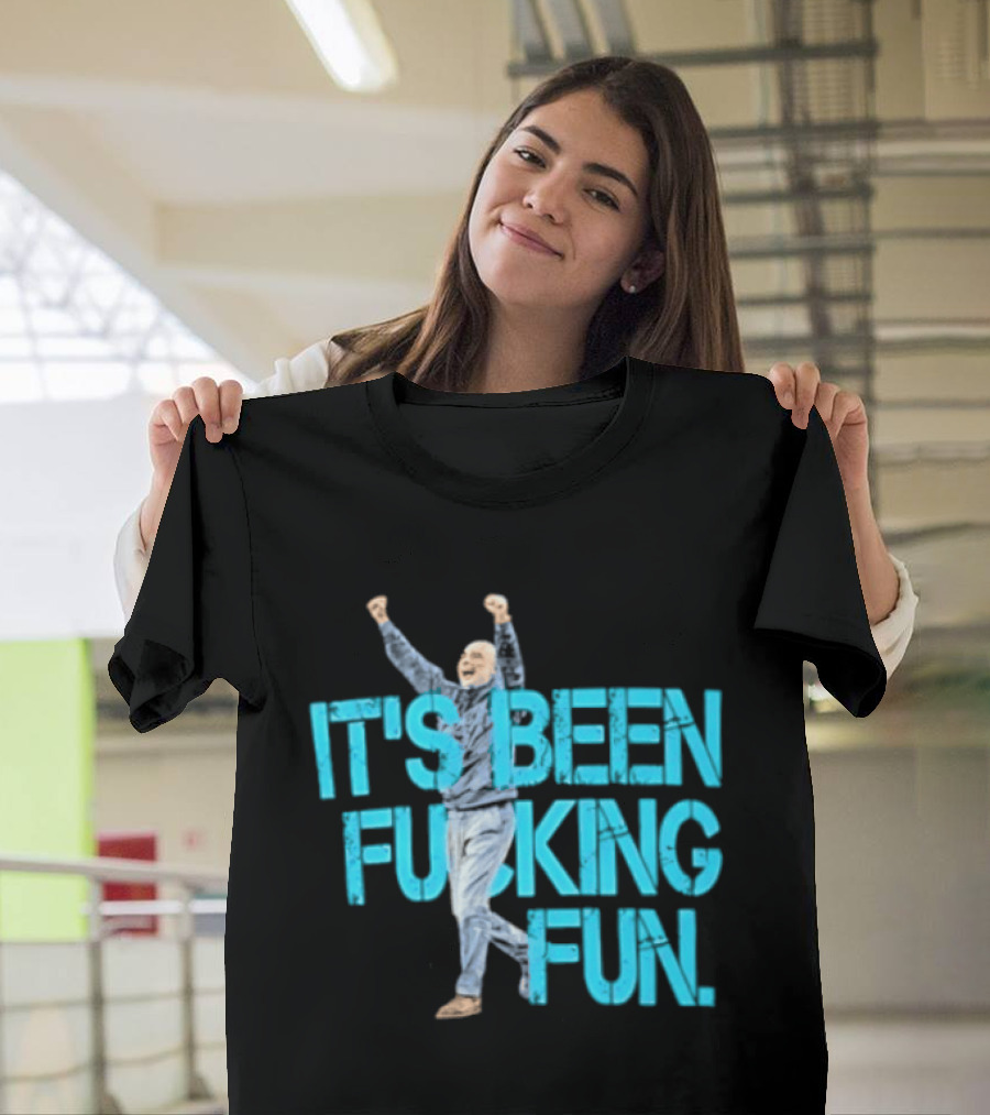 Pep Guardiola Manchester City It's Been Fucking Fun Celebration T-Shirt
