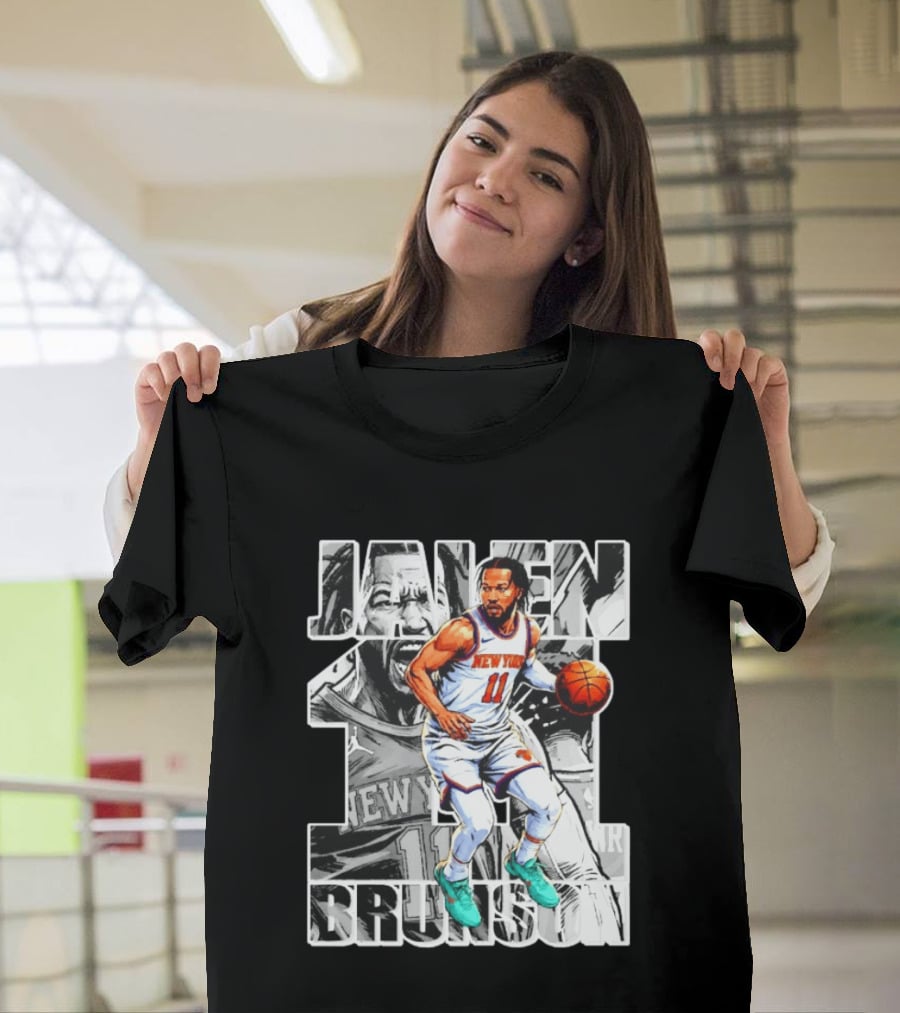 Jalen Brunson New York Knicks Manga Style Number 11 T-Shirt