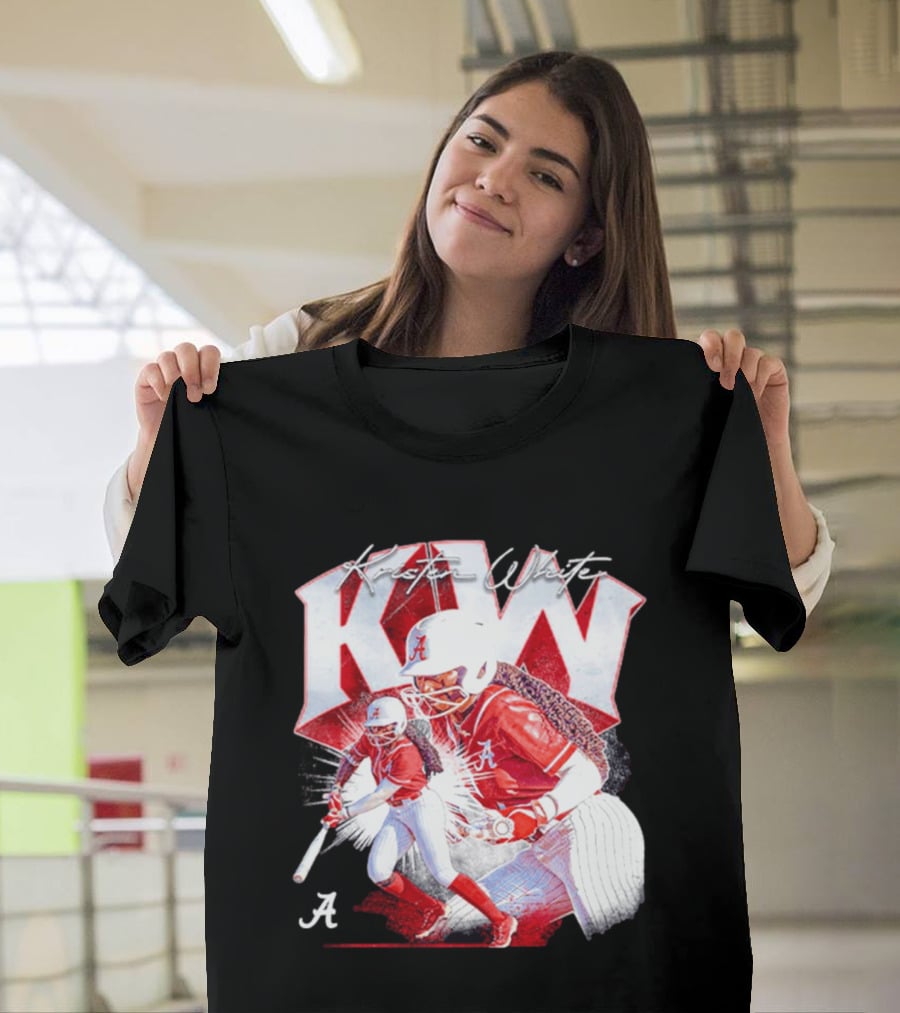 Kristen White Alabama Softball Player KW Collage T-Shirt