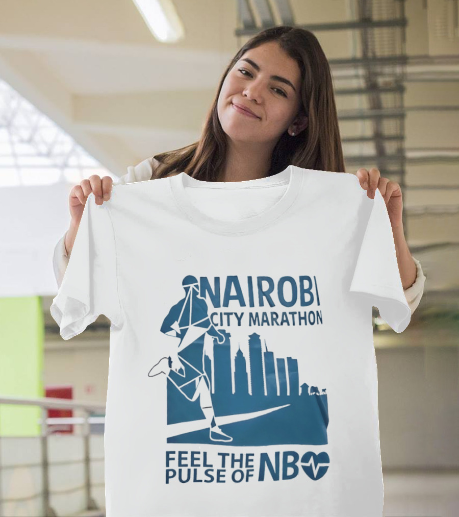 Nairobi City Marathon Feel The Pulse Of NB Skyline Runner Athletics Event T-Shirt