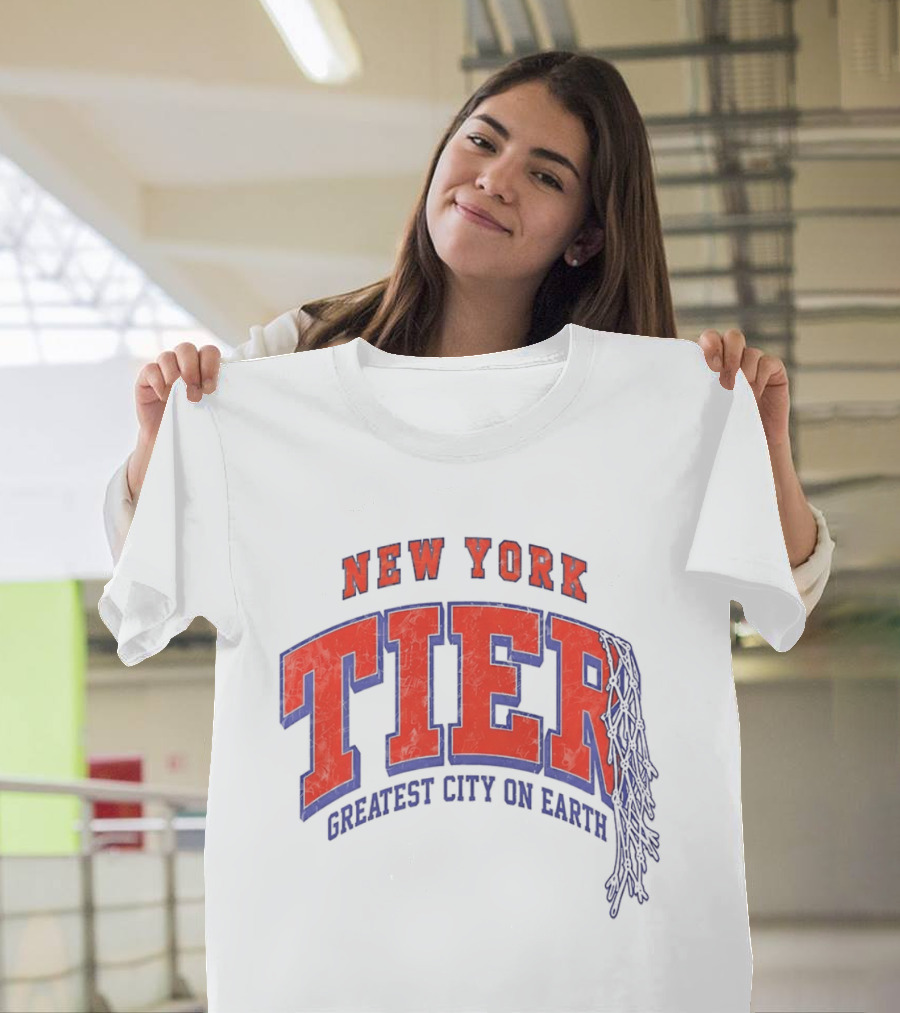 New York Tier Greatest City On Earth Knicks NBA T-Shirt