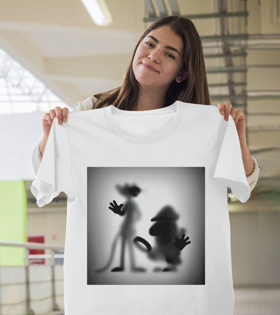 Pink Panther Inspector Clouseau Shadow Figure Duo T-Shirt