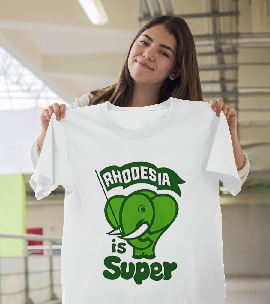 Rhodesia Elephant Green Is Super T-Shirt