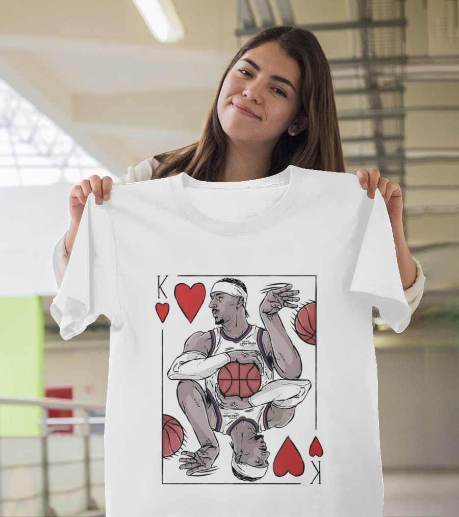 Shai Gilgeous Alexander OKC Thunder NBA Playing Card Heart T-Shirt