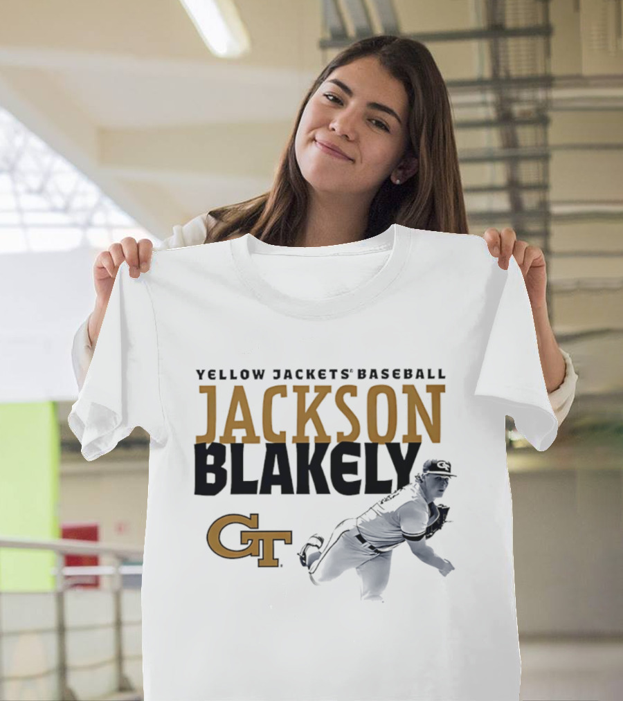 Georgia Tech Yellow Jackets Baseball Jackson Blakely GT T-Shirt