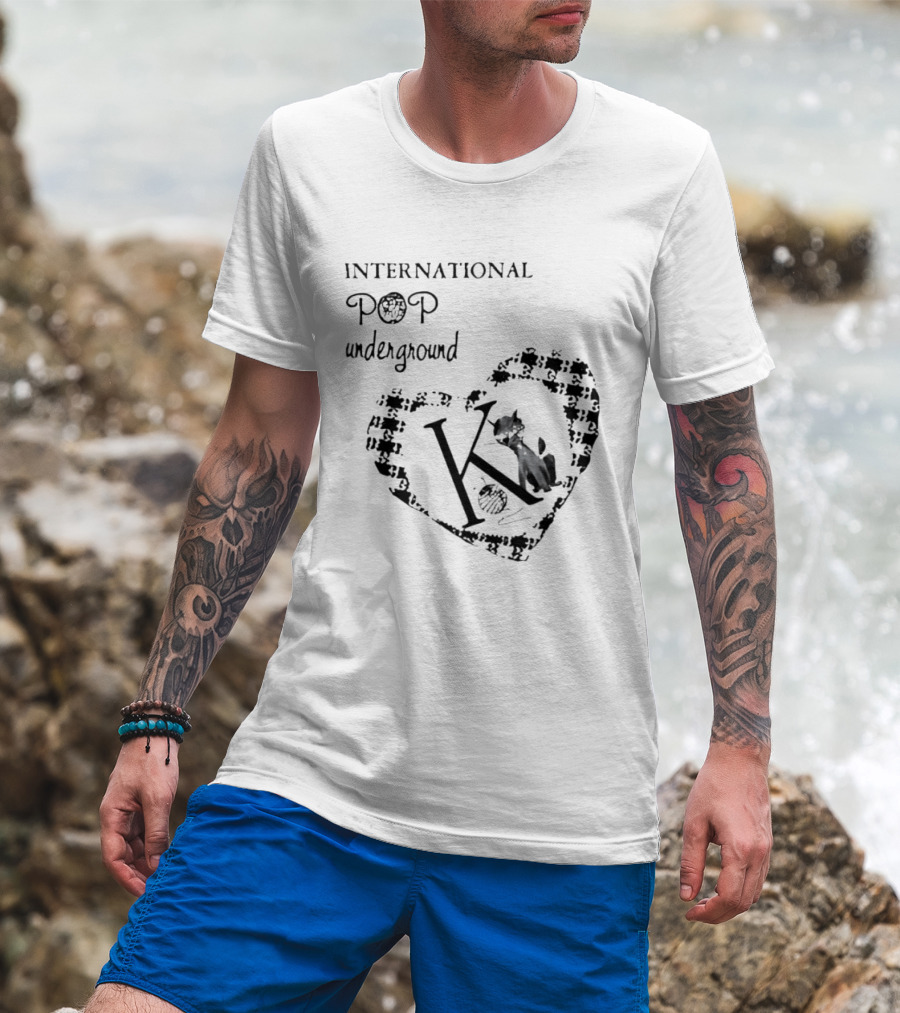 International Pop Underground K Records Cat Yarn Indie Music Label T-Shirt