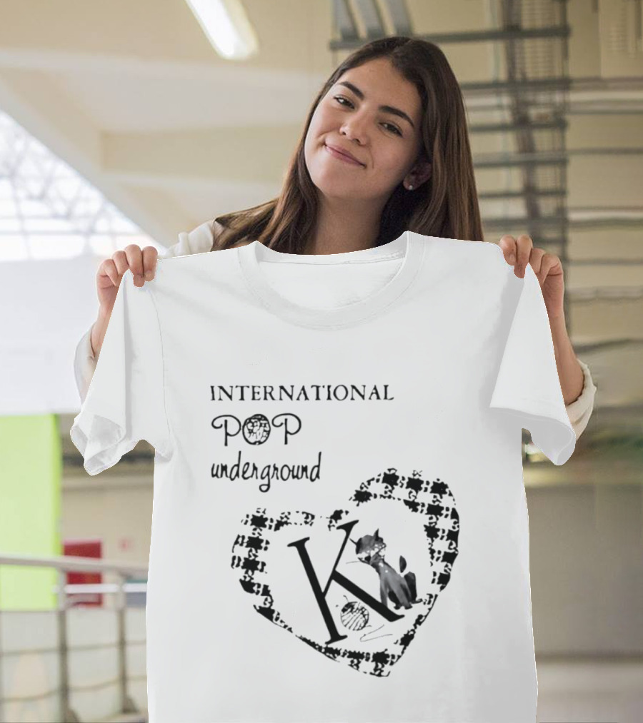 International Pop Underground K Records Cat Yarn Indie Music Label T-Shirt