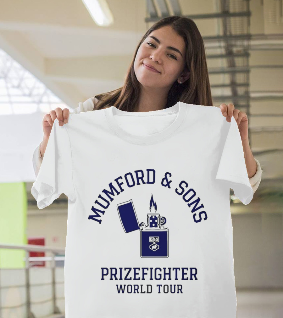 Mumford And Sons Prizefighter World Tour 2026 North America Lighter Flame T-Shirt