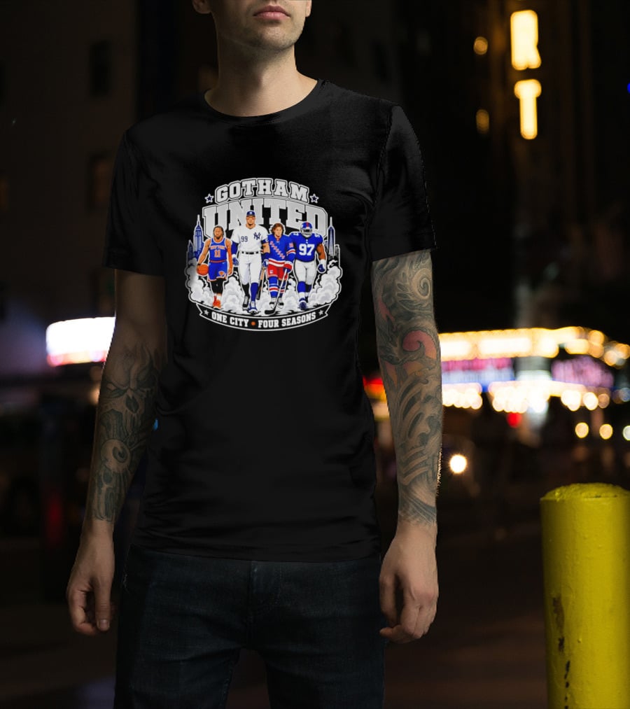 Gotham United New York One City Four Seasons T-Shirt