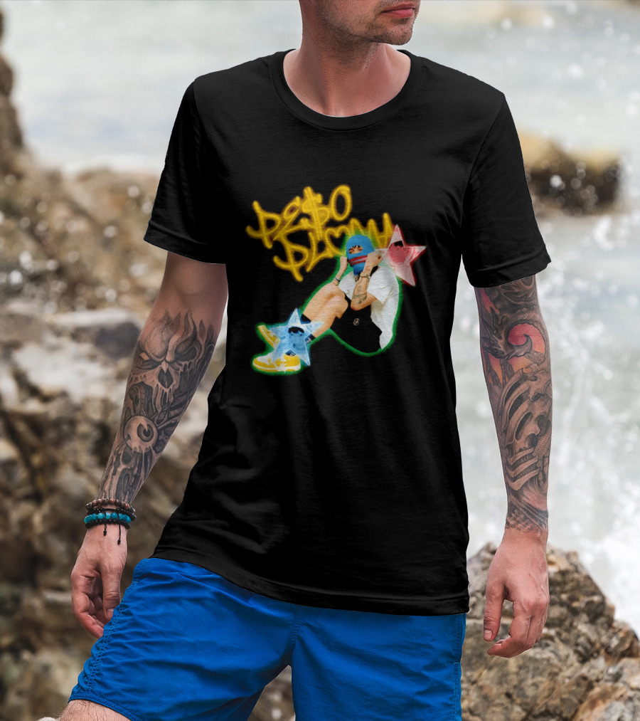 Peso Pluma Zero Love Balaclava Stars P Hundred T-Shirt