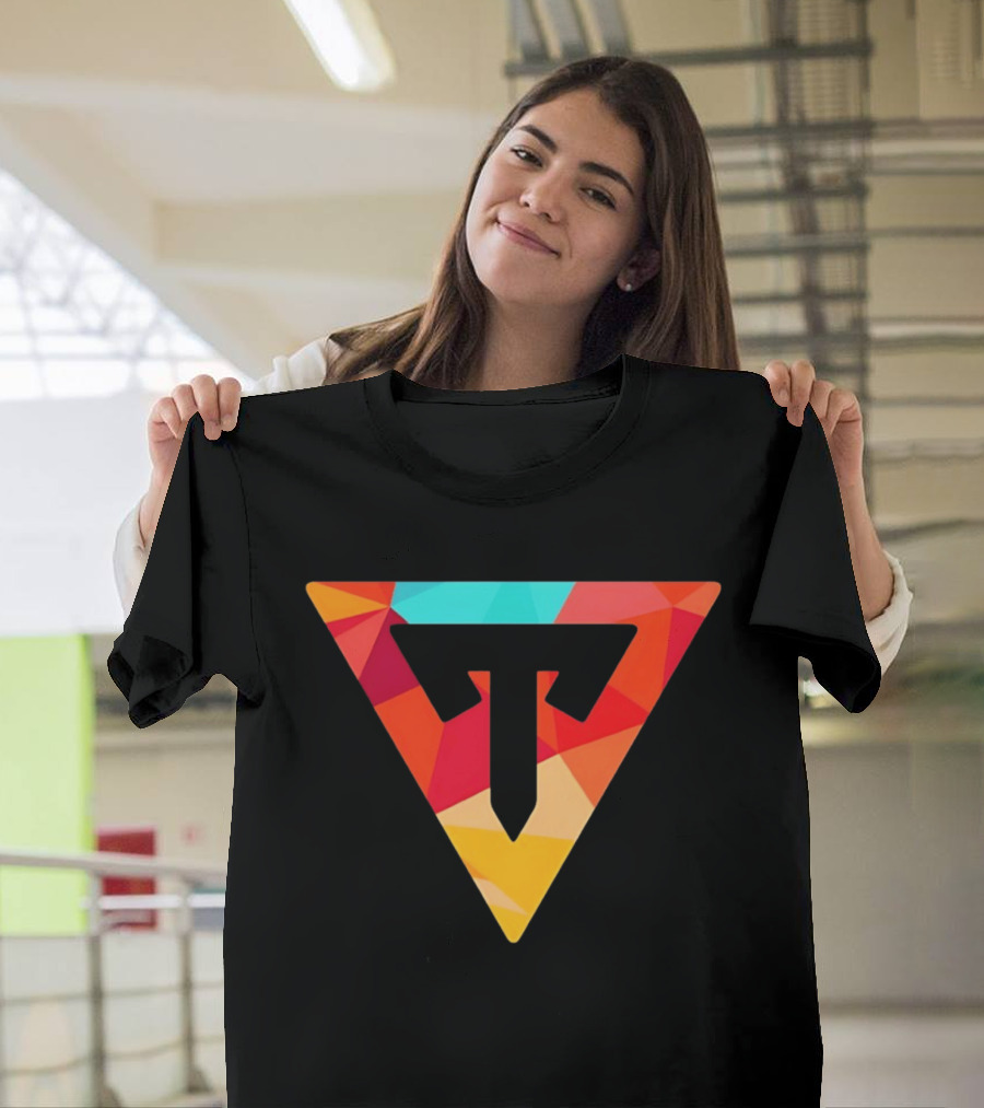 Typical Gamer Logo Colorful Triangular T-Shirt