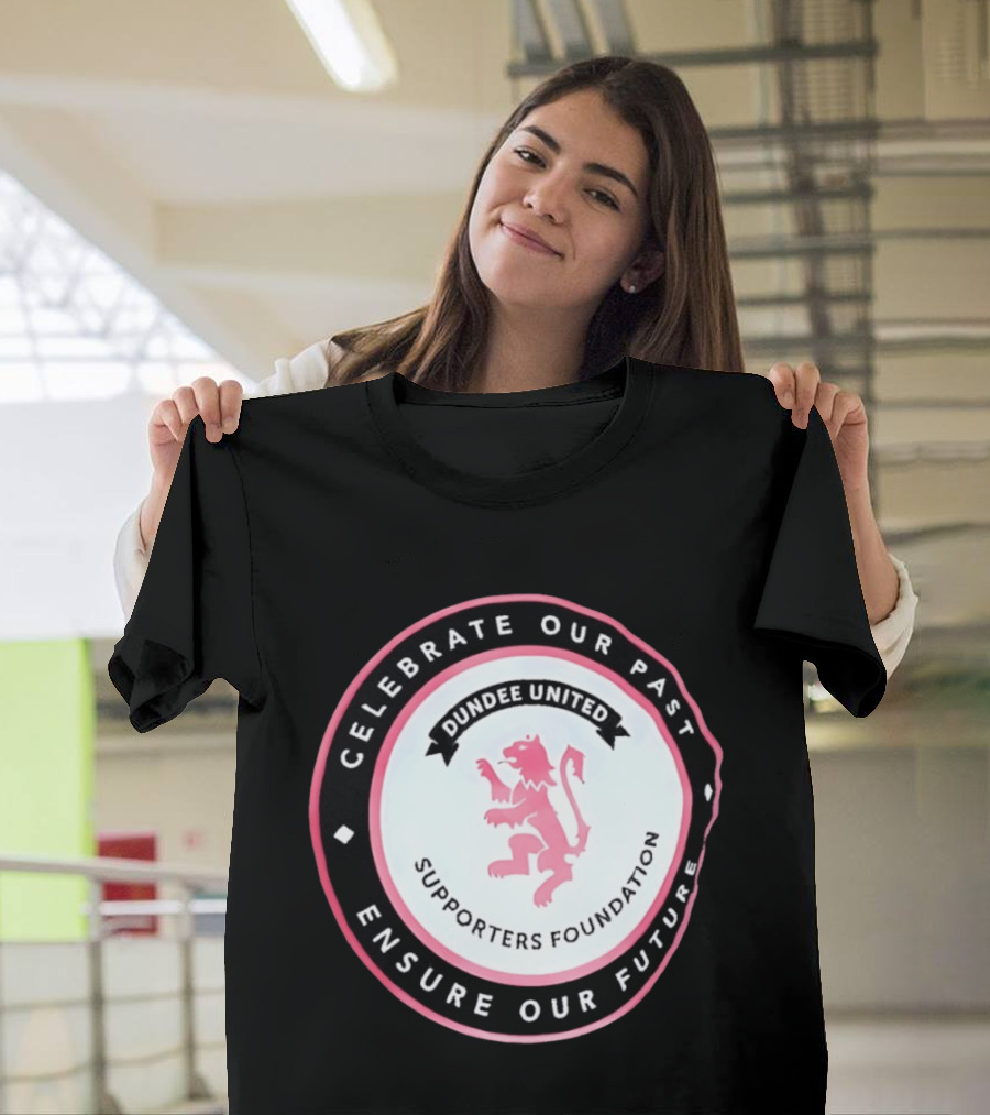 Dundee United Celebrate Our Past Ensure Our Future Supporters Foundation Lion Crest T-Shirt
