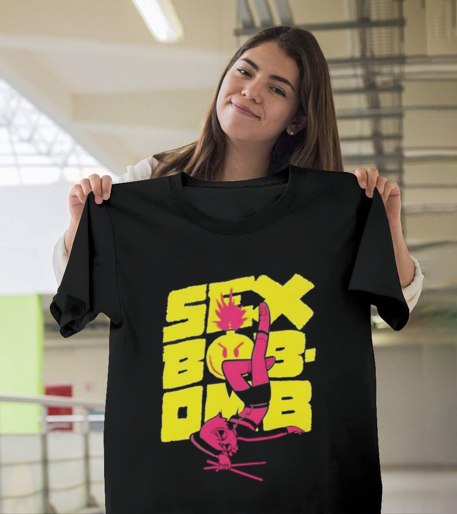 Scott Pilgrim Vol 3 Infinite Sadness 20th Anniversary Sex Bob Omb Explosion T-Shirt