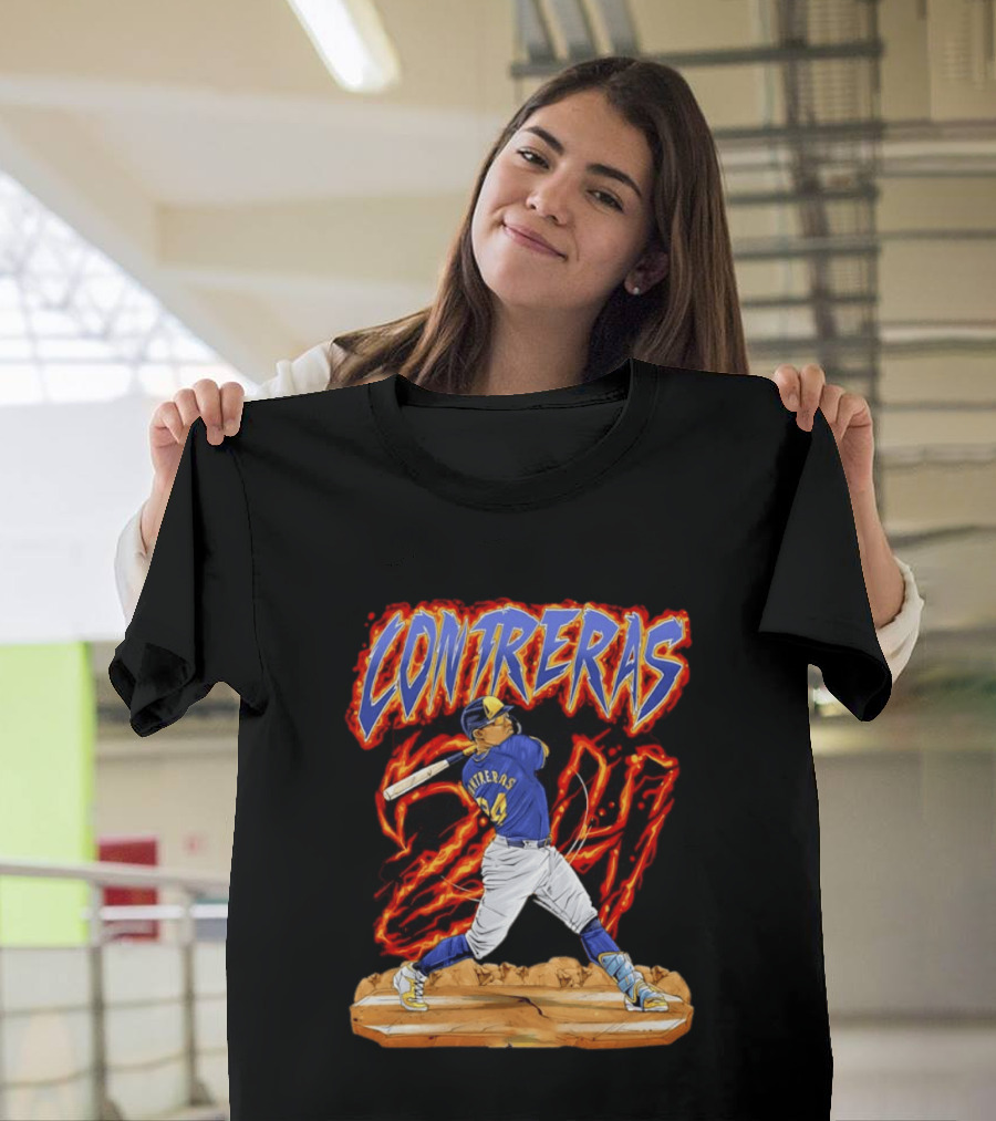 CONTRERAS Milwaukee Brewers Baseball 24 T-Shirt