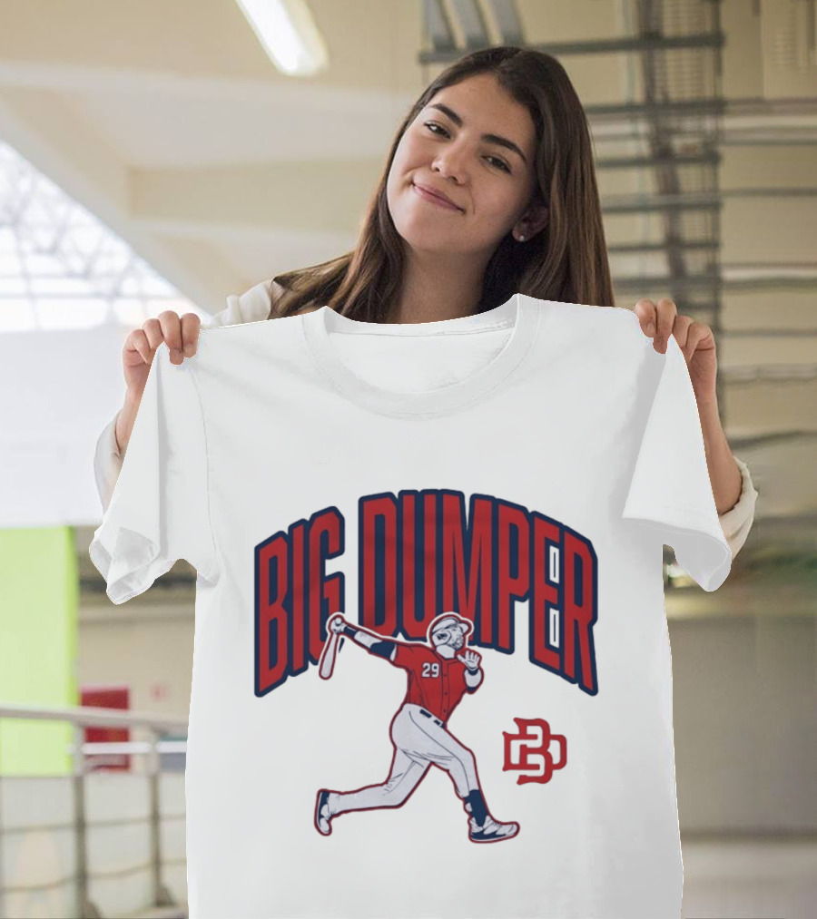 Big Dumper Baseball Player 29 Hitter Action Pose T-Shirt