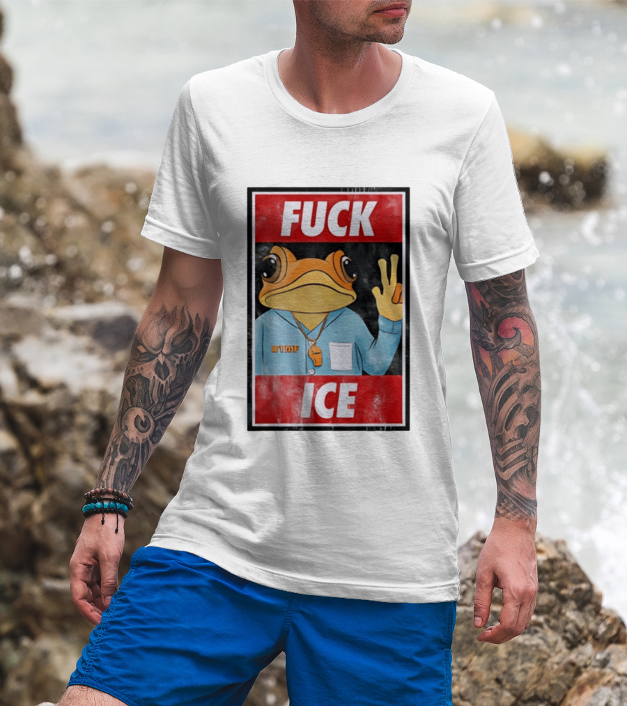 Fuck ICE DTMF Frog Whistle New York Knicks Player Basketball Sports T-Shirt
