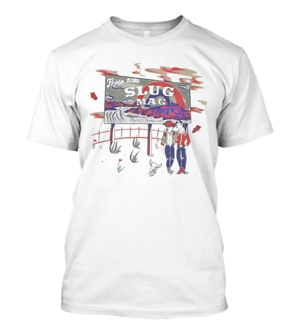 Pride 2026 Slug Mag Protect Trans Lives Desert Cowboy Rodeo Western Culture T-Shirt