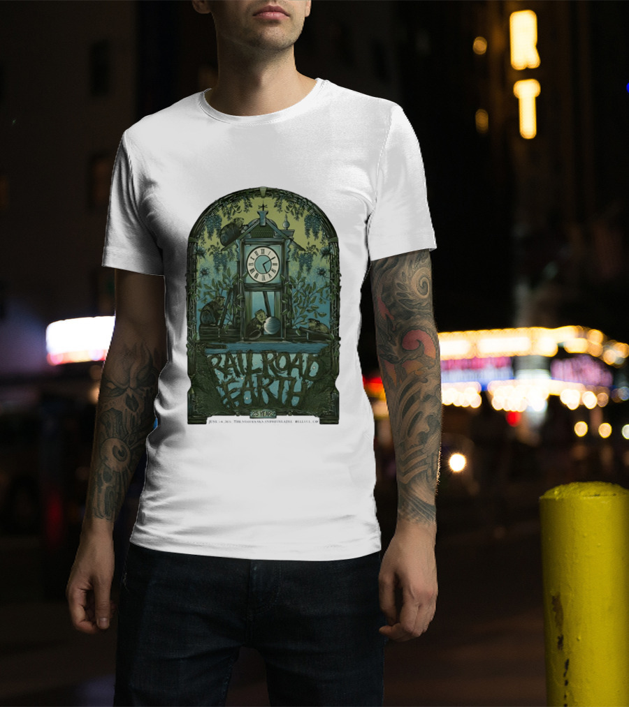 Railroad Earth 25 Years Anniversary Tour June 5 6 2026 Bellvue CO And Nature T-Shirt
