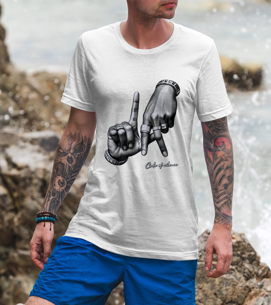 Code Of Silence LA Hand Gesture T-Shirt