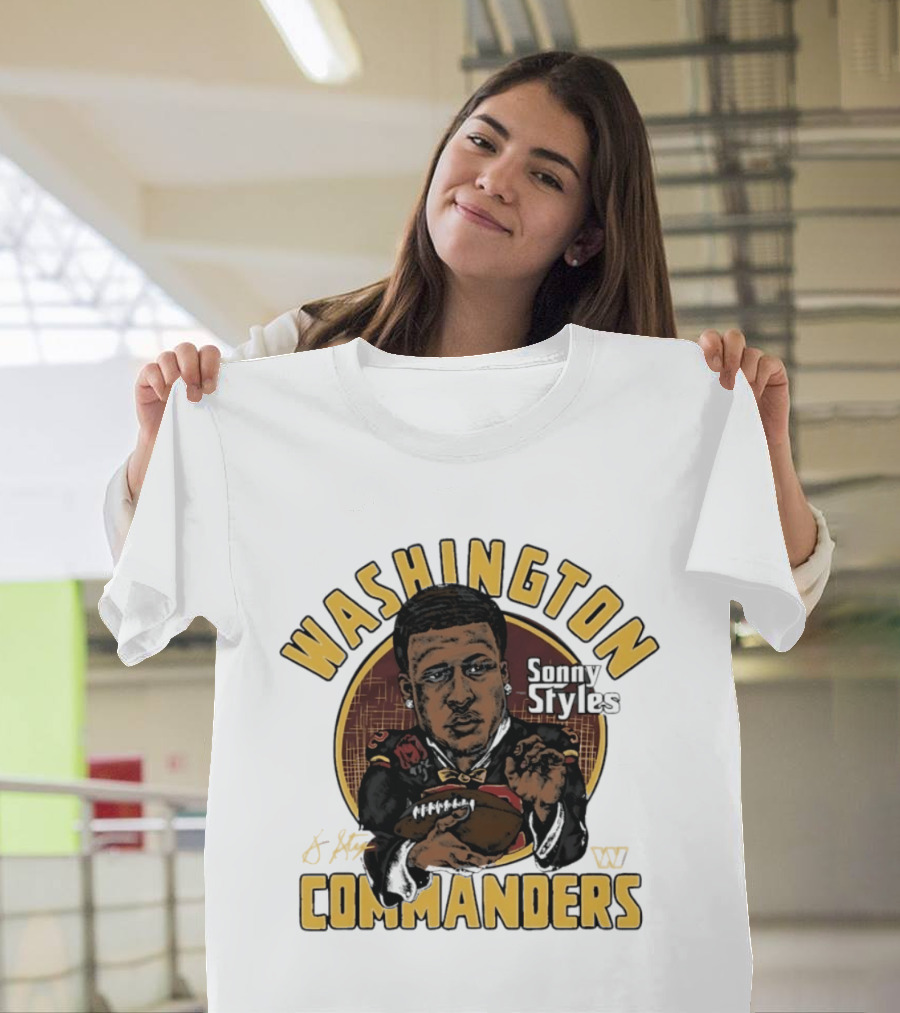 Washington Commanders Sonny Styles Classic Caricature T-Shirt