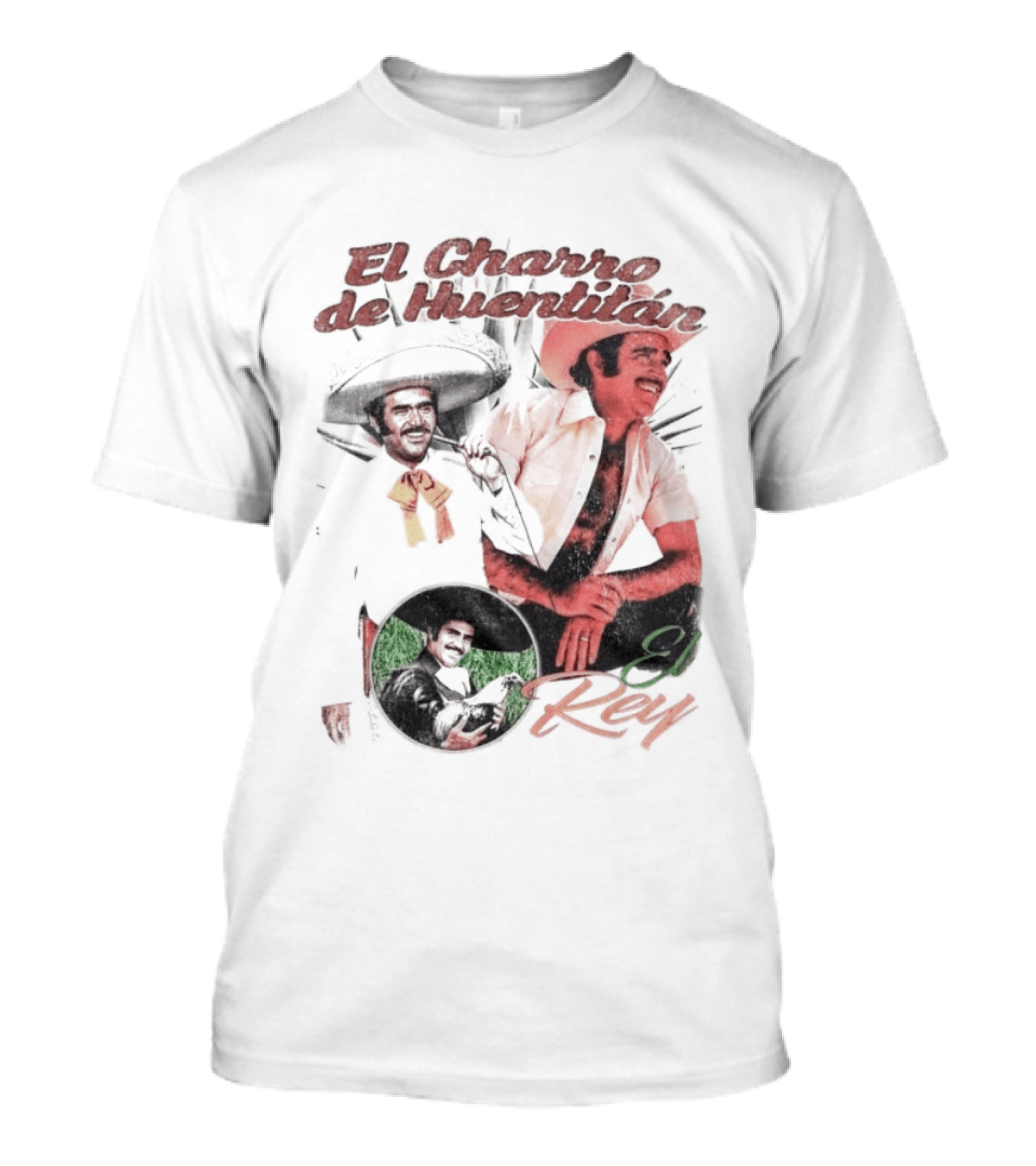 Vicente Fernandez El Charro De Huentitan El Rey Iconic Ranchera Style Mexican Music Legend T-Shirt