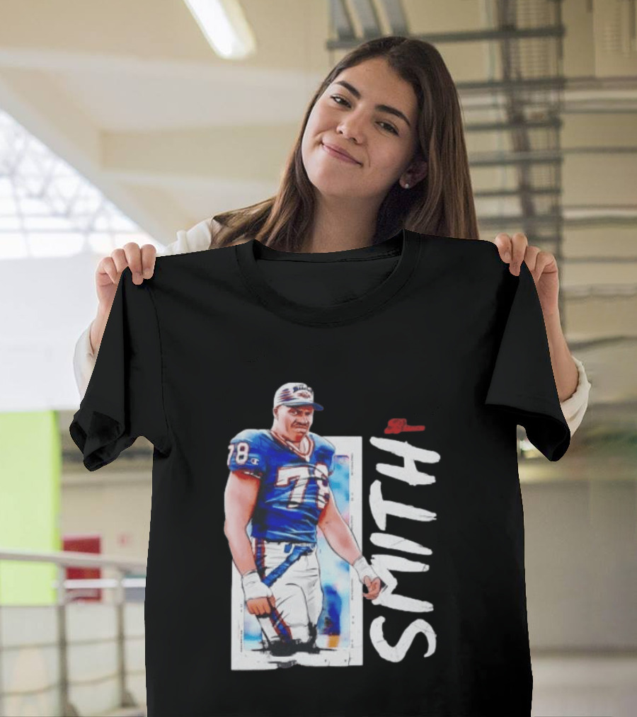 Buffalo Bills Bruce Smith 78 Sack Man NFL Legends T-Shirt