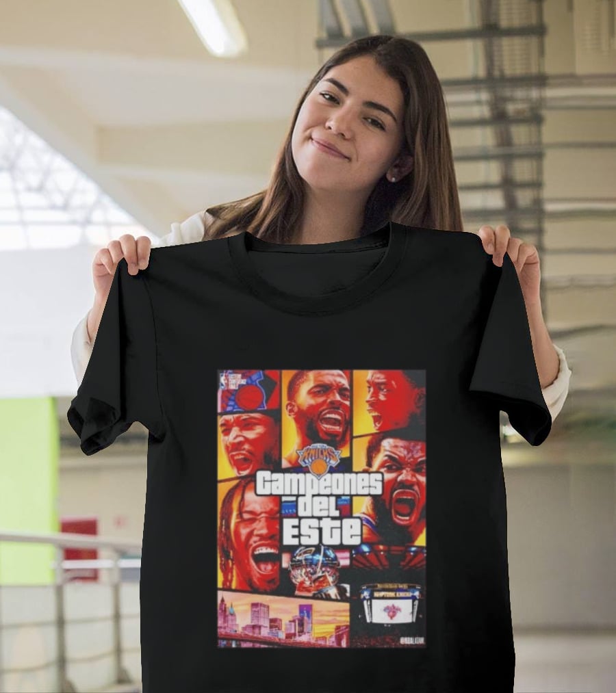 New York Knicks Campeones Del Este NBA Playoff Celebration T-Shirt