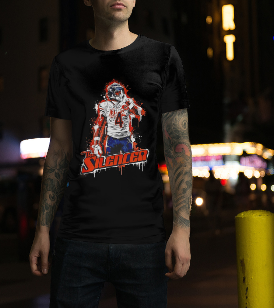 The Silencer D'Andre Swift Chicago Bears Football 2026 Official Merchandise T-Shirt