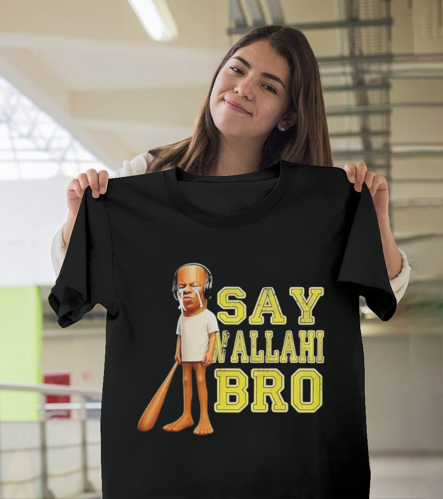 Tyler The Creator Say Wallahi Bro Baseball Bat T-Shirt
