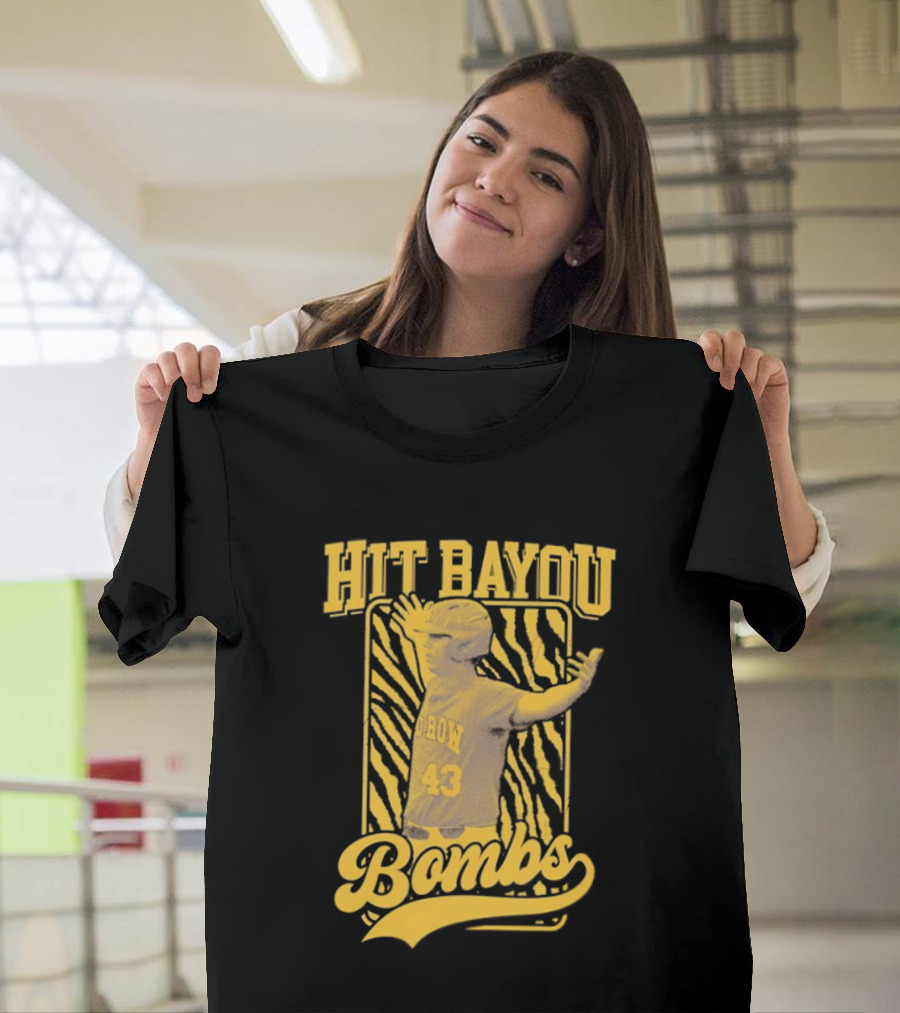 LSU Baseball Hit Bayou Bombs 43 Player T-Shirt