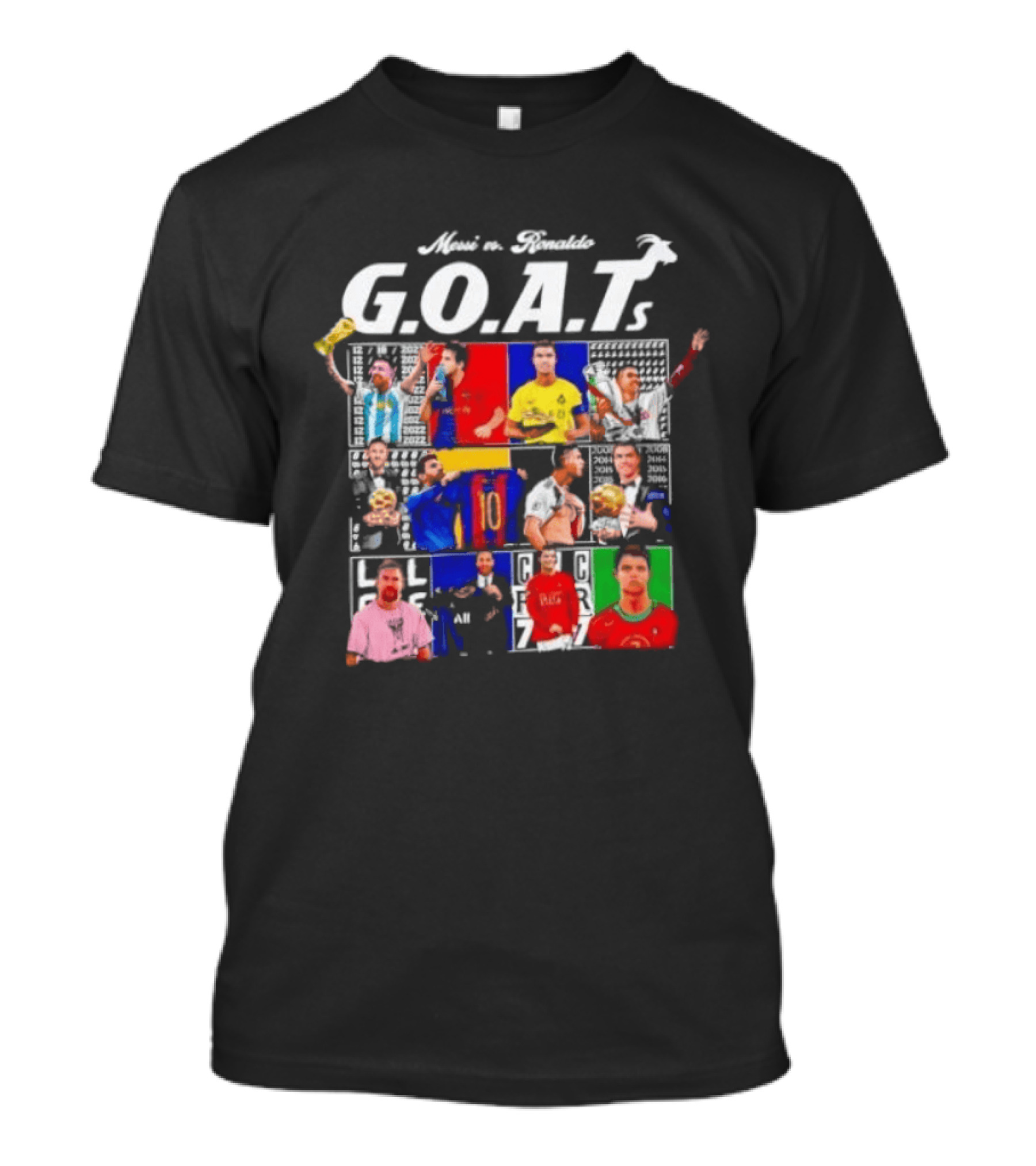 Meet The Football G.O.A.T.s Messi Vs Ronaldo Moments T-Shirt