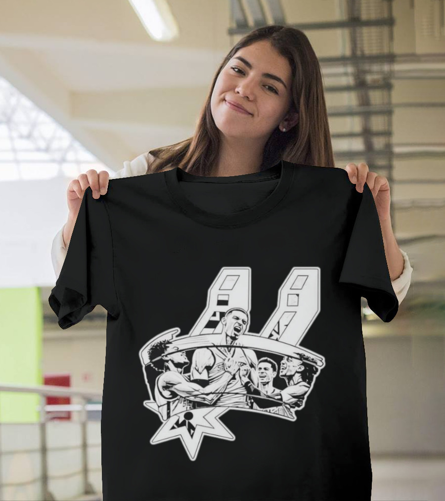 Victor Wembanyama San Antonio Spurs Basketball Players NBA Team Celebration T-Shirt