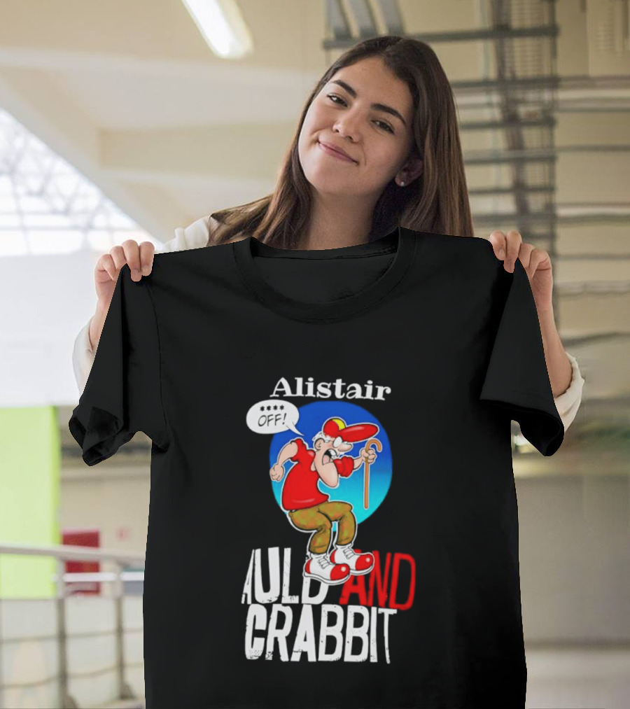 Alistair Auld And Crabbit Red Hat Cartoon Character With Cane T-Shirt