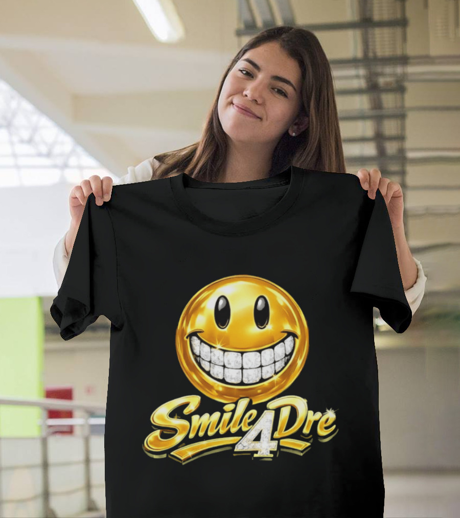 Gold Diamond Grillz Smiley Face Smile4Dre T-Shirt