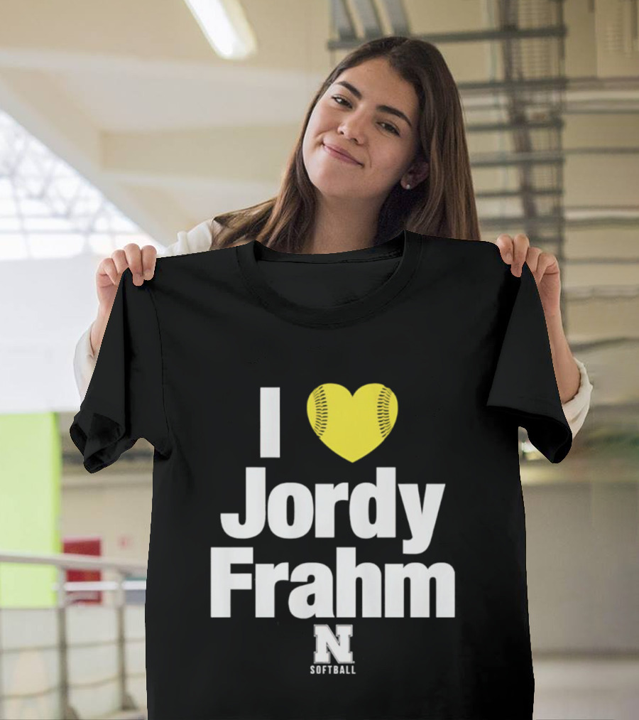 I Heart Jordy Frahm Nebraska Cornhuskers Softball T-Shirt