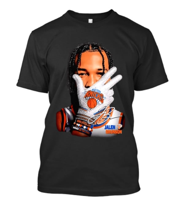 New York Knicks Jalen Brunson Iceman Burner Signature Basketball Player T-Shirt